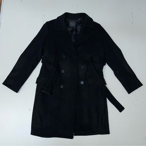 Theory Black Peacoat